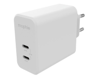 Mophie Gan Charger Dual ładowarka sieciowa 2xUSB-C 67W (biała) - 1083455 - zdjęcie 1
